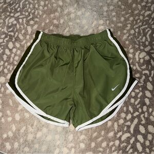 Nike Women's Olive Green Athletic Shorts